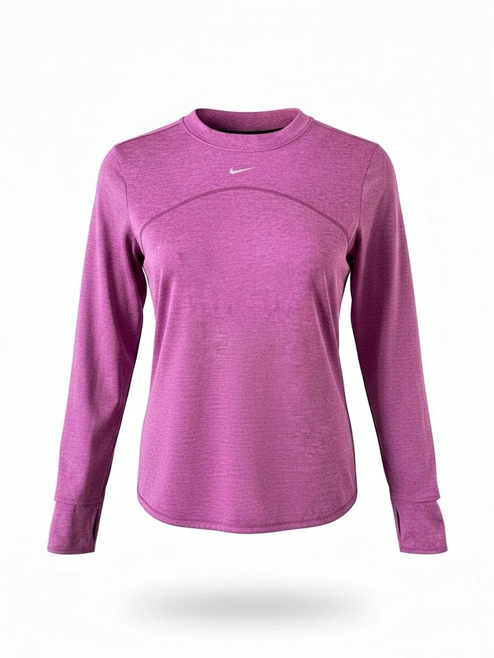 Nike Running Crew Top Long Sleeve Pink - large
